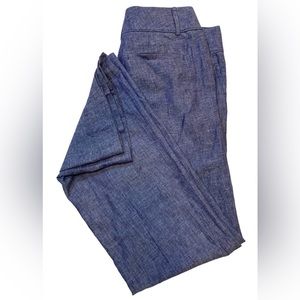 Ann Taylor Chambray Blue Trousers